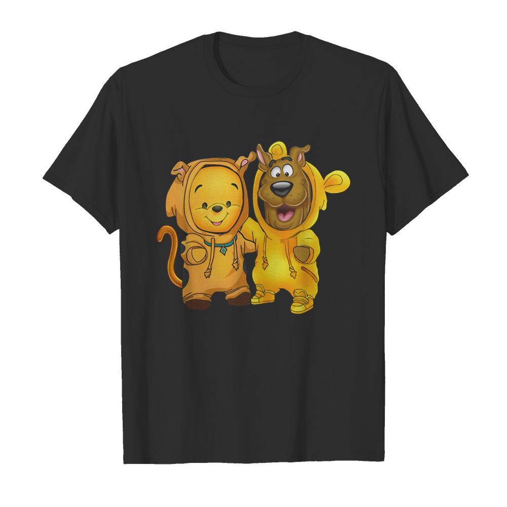 Baby Pooh and Scooby Doo shirt