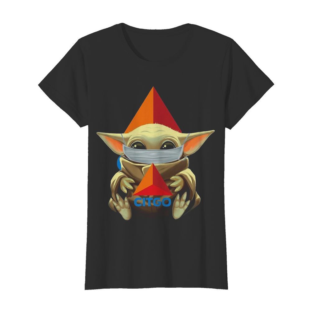 Baby Yoda Face Mask Citgo  Classic Women's T-shirt