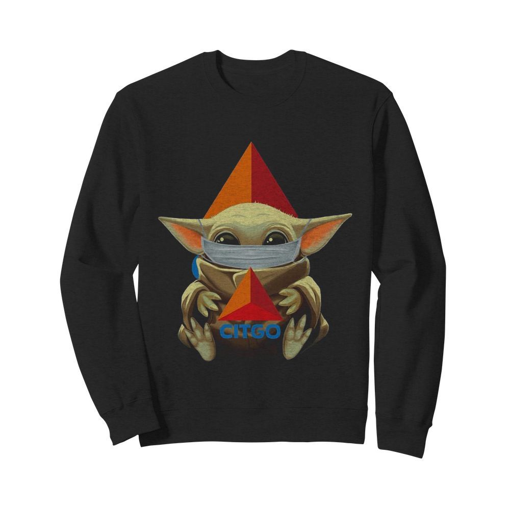 Baby Yoda Face Mask Citgo  Unisex Sweatshirt