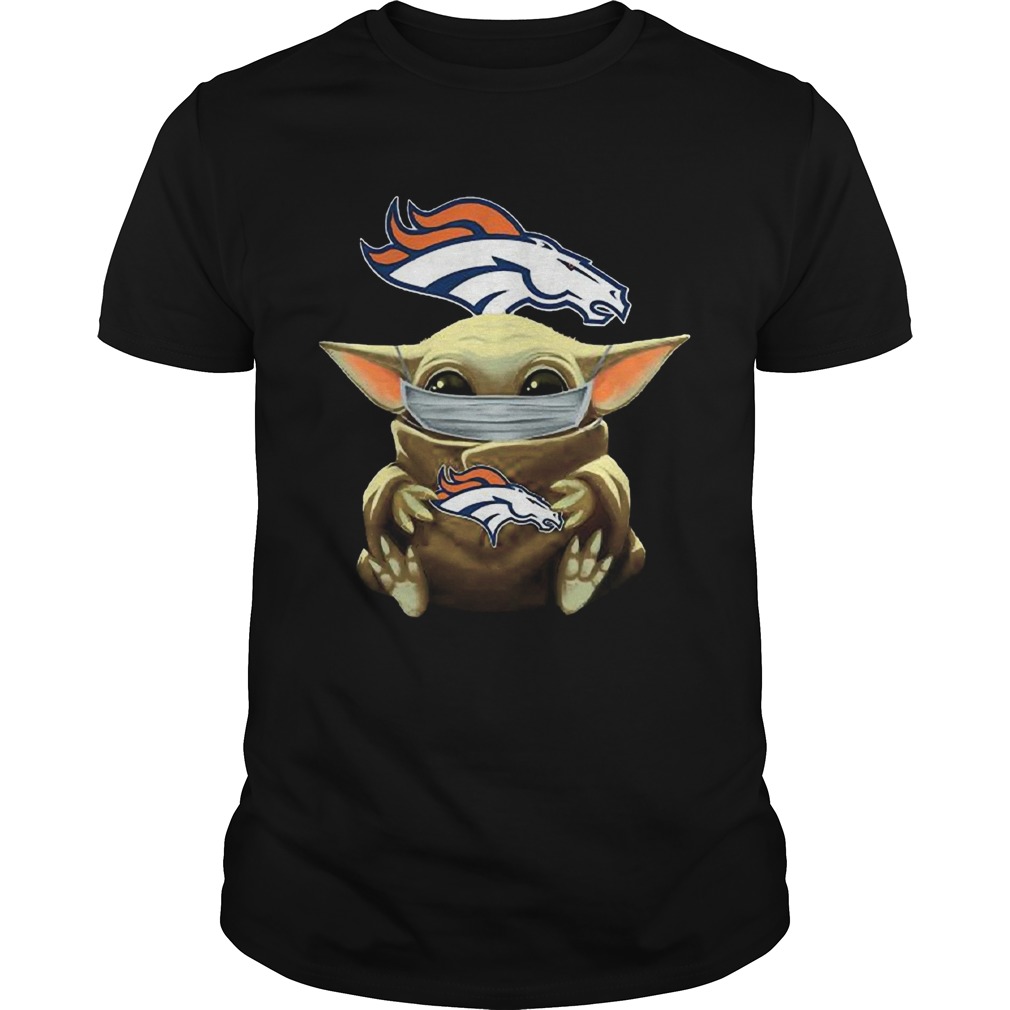 Baby Yoda Face Mask Denver Broncos  Unisex