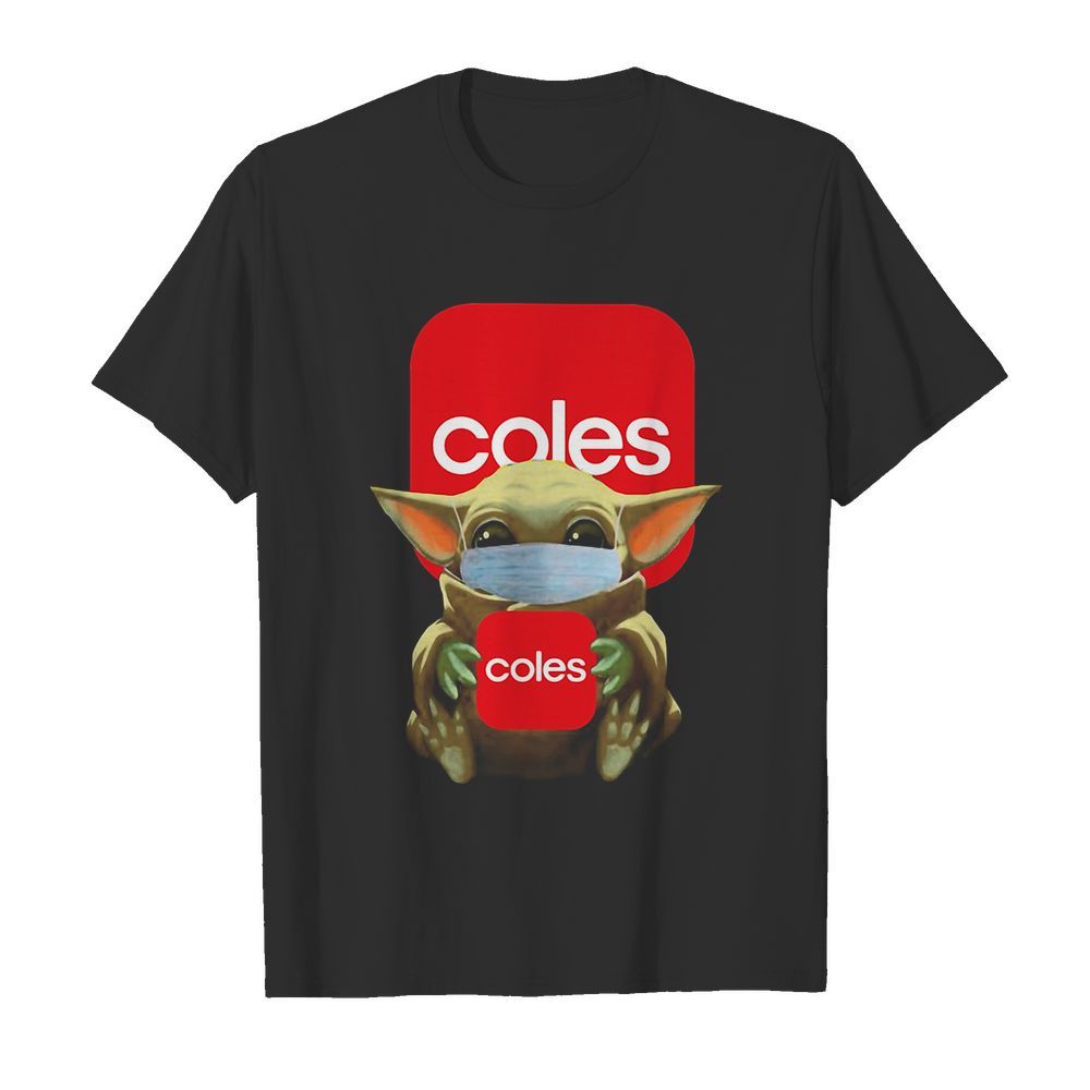 Baby Yoda Face Mask Hug Coles shirt