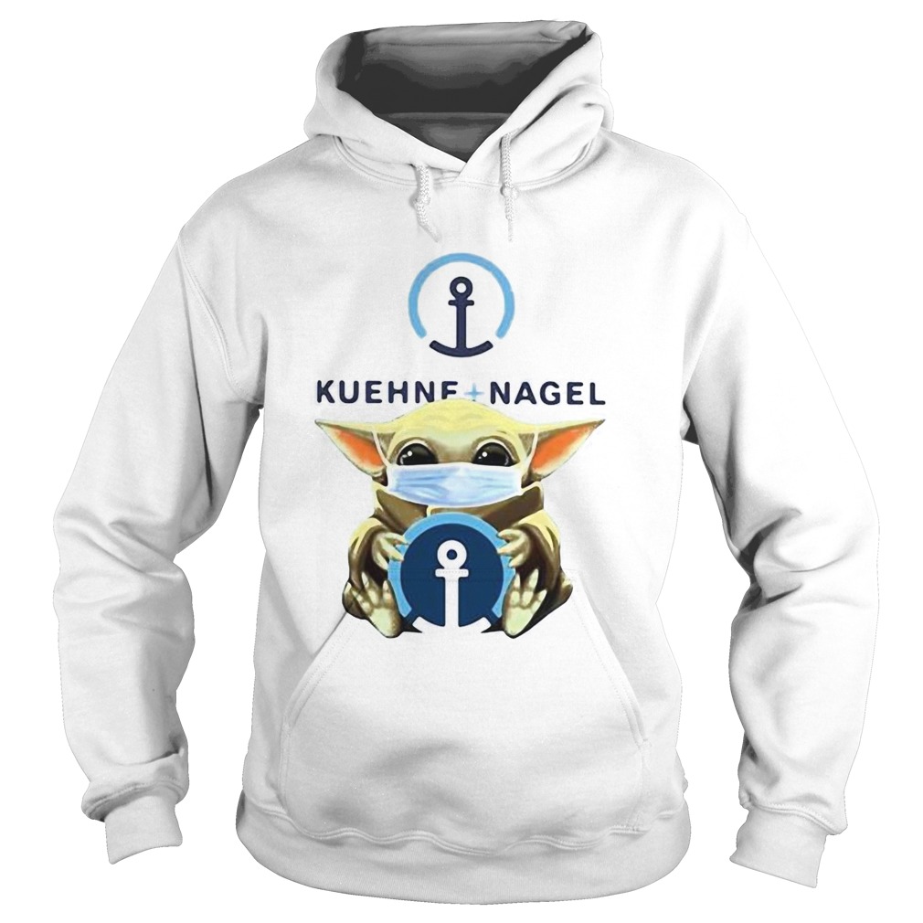 Baby Yoda Face Mask Hug Kuehne Nagel  Hoodie