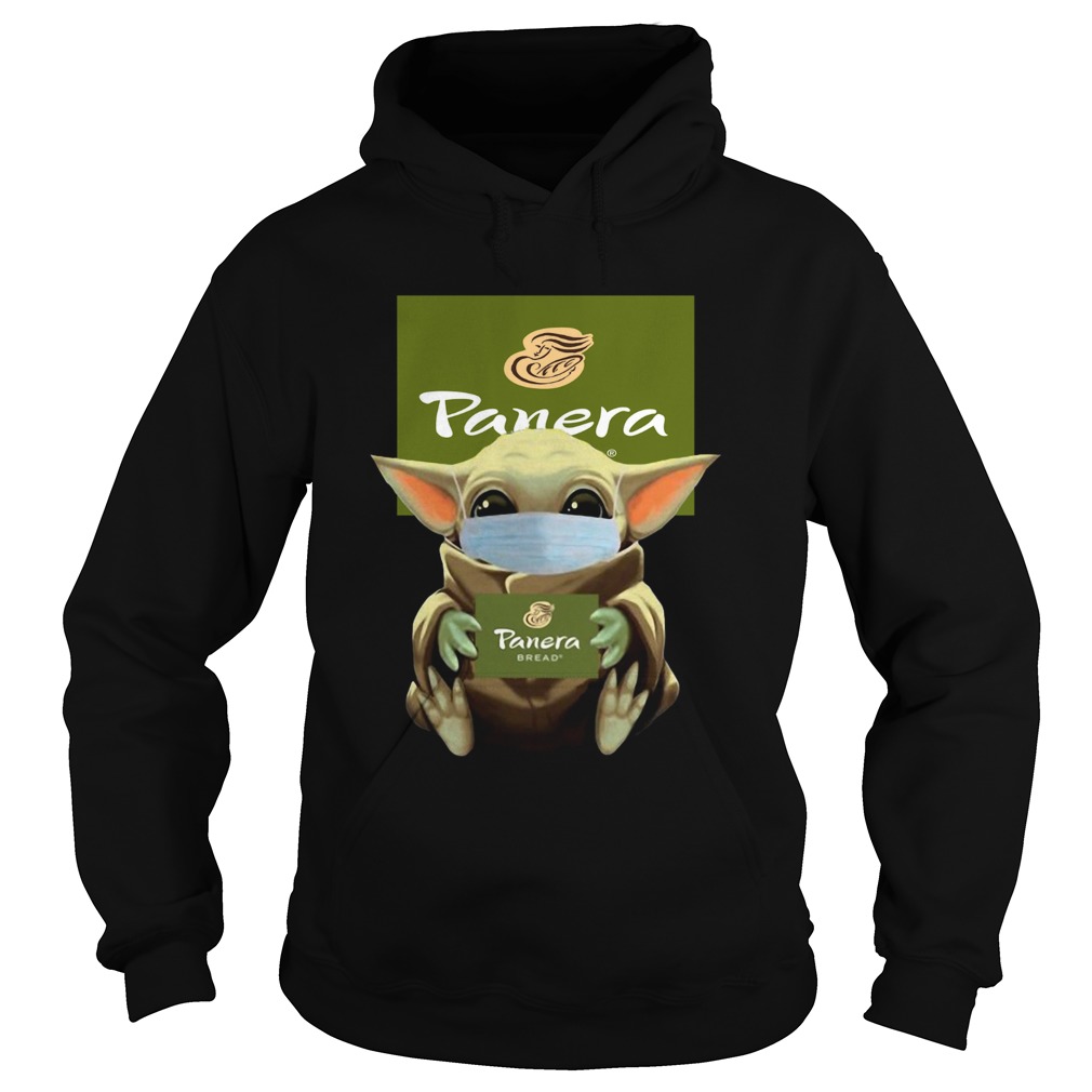 Baby Yoda Face Mask Hug Panera Bread  Hoodie