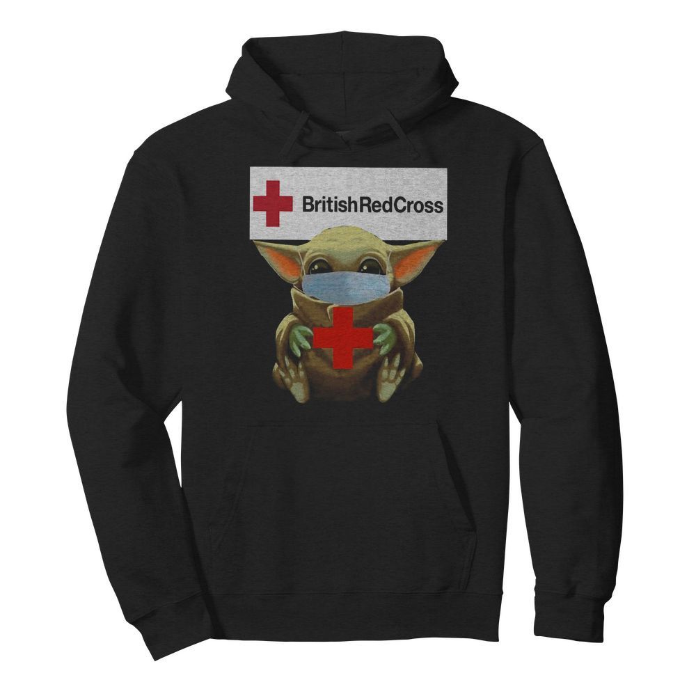 Baby Yoda Hug British Red Cross  Unisex Hoodie