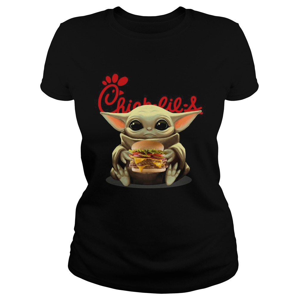 Baby Yoda Hug Hamburguesa Chickfila  Classic Ladies