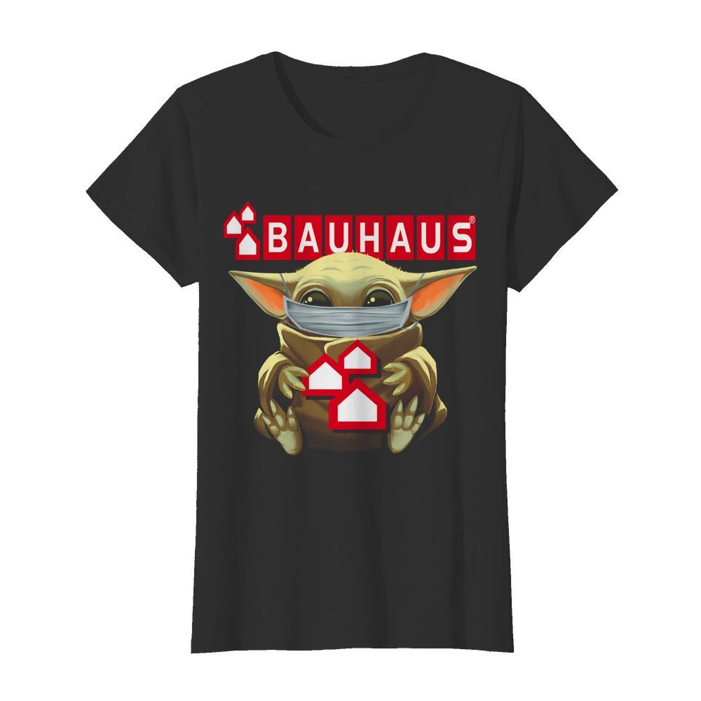 Baby Yoda Mask Hug Bauhaus  Classic Women's T-shirt