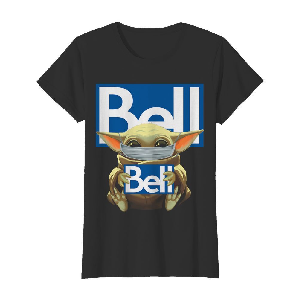 Baby Yoda Mask Hug Bell  Classic Women's T-shirt