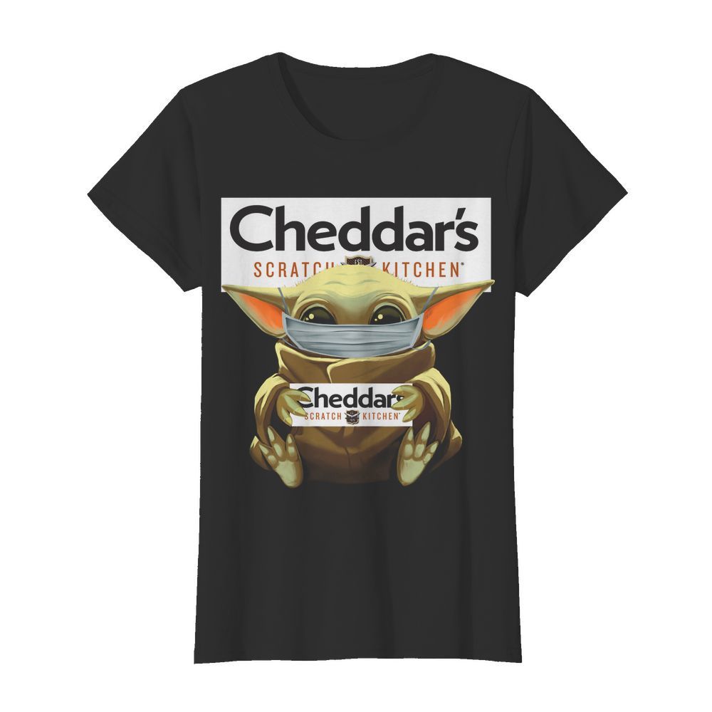 Baby Yoda Mask Hug Cheddar's Scratch Kitchen  Classic Women's T-shirt