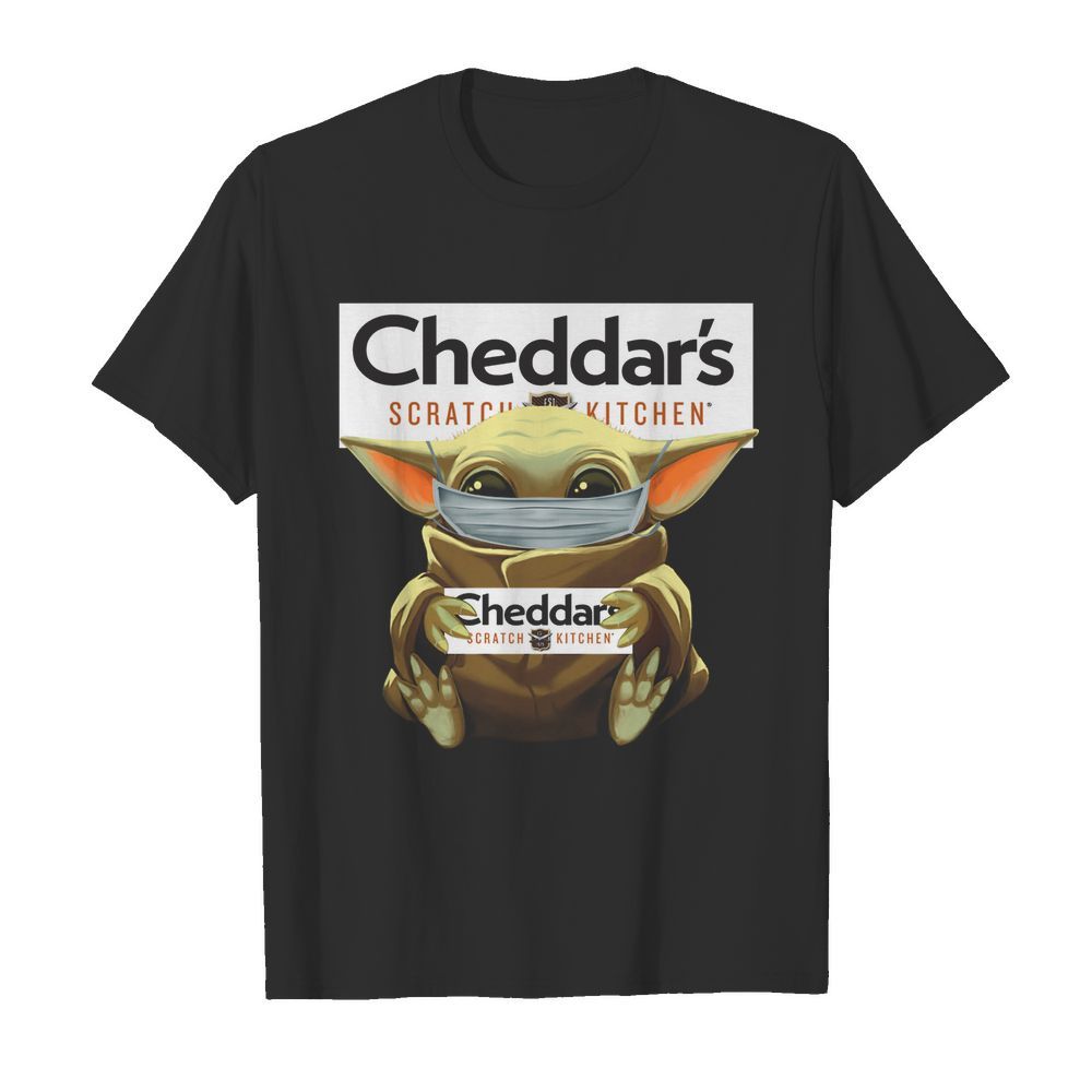 Baby Yoda Mask Hug Cheddar's Scratch Kitchen  Classic Men's T-shirt