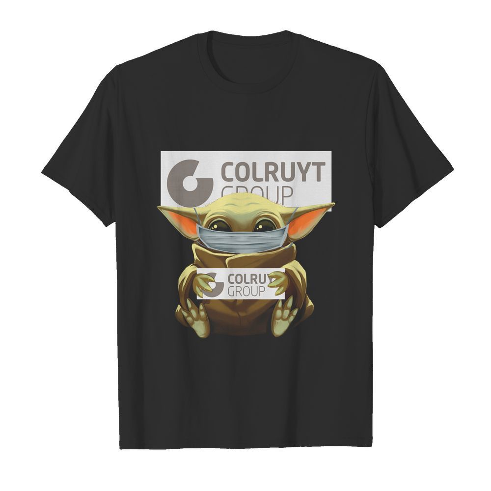 Baby Yoda Mask Hug Colruyt Group shirt