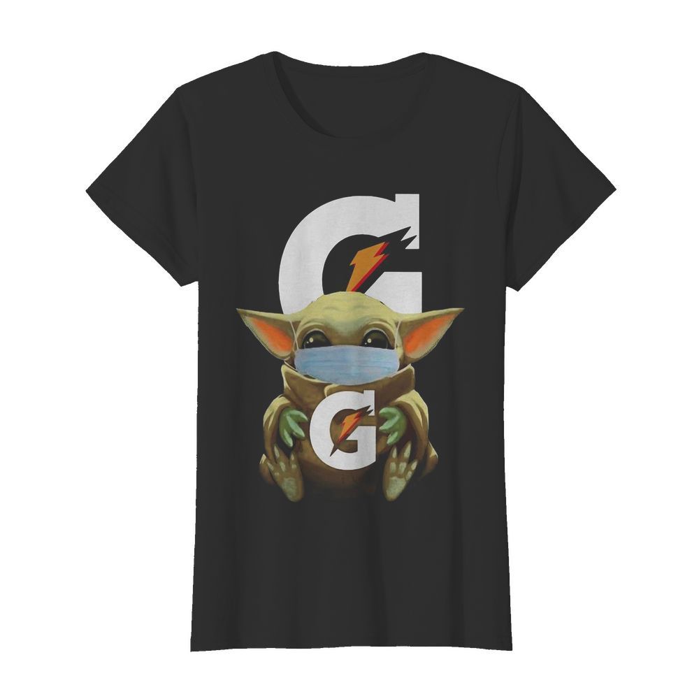 Baby Yoda Mask Hug Gatorade  Classic Women's T-shirt