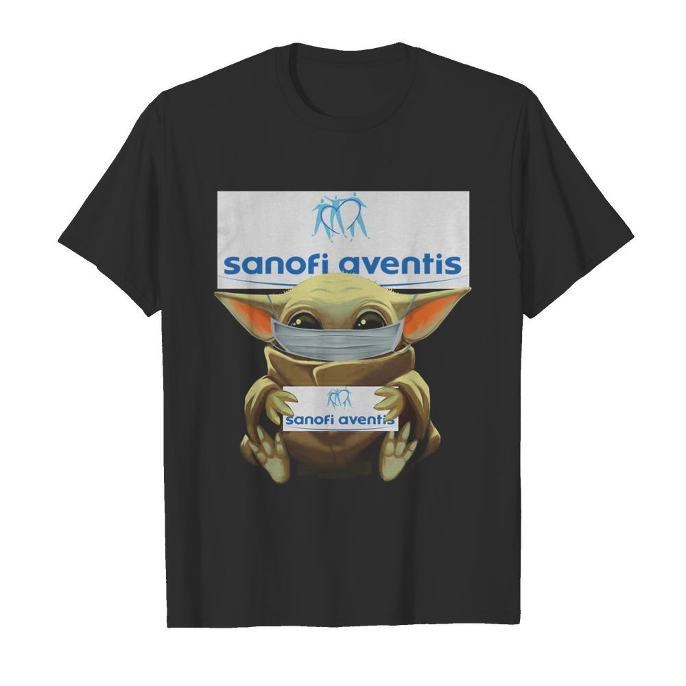 Baby Yoda Mask Hug Sanofi Aventis shirt