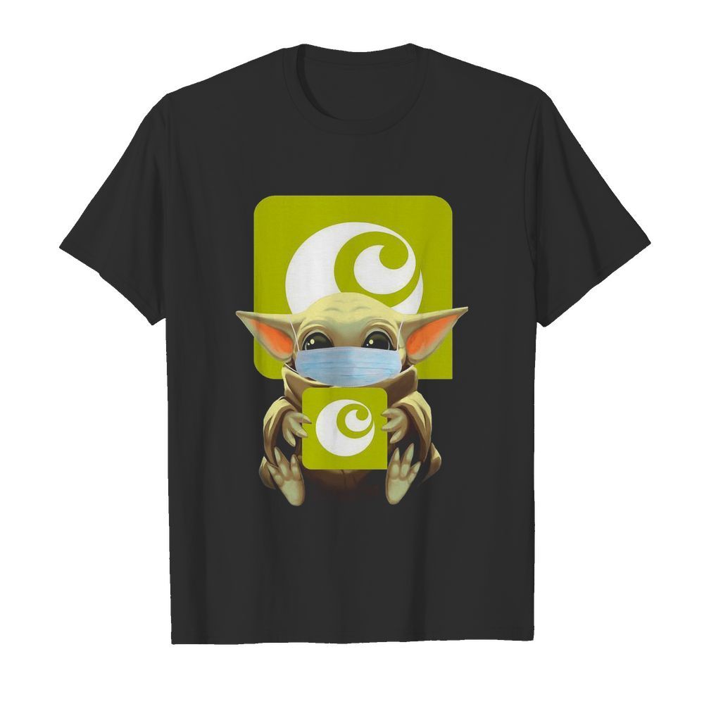 Baby Yoda Mask Hugging Ocado shirt