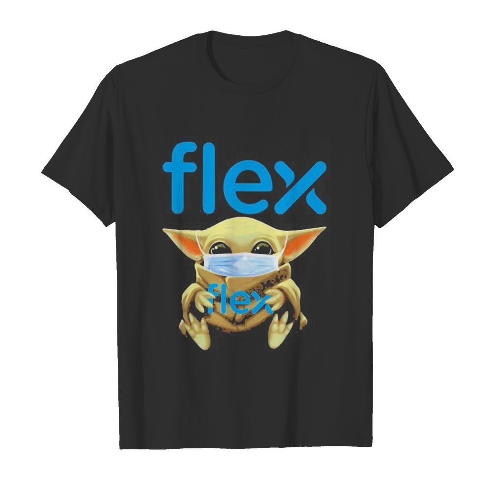 Baby Yoda face mask hug Flex shirt