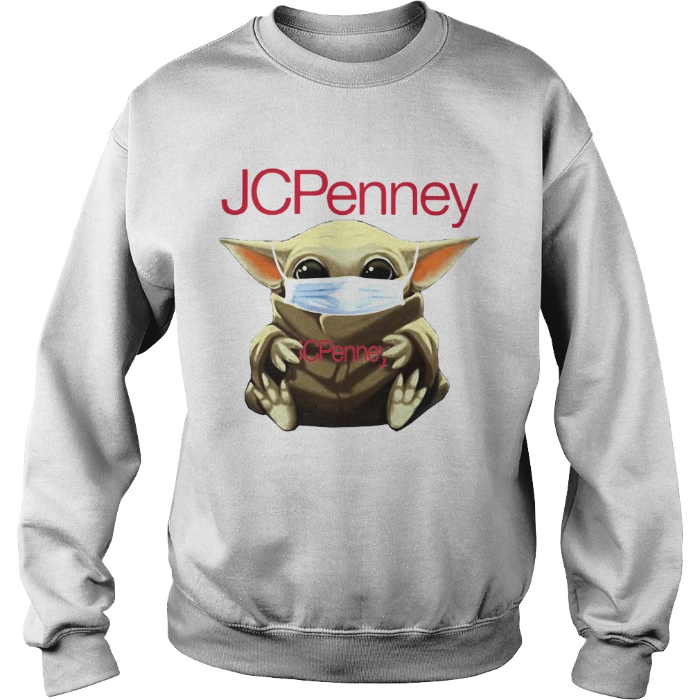 Baby Yoda hug JCPenney Mask  Sweatshirt