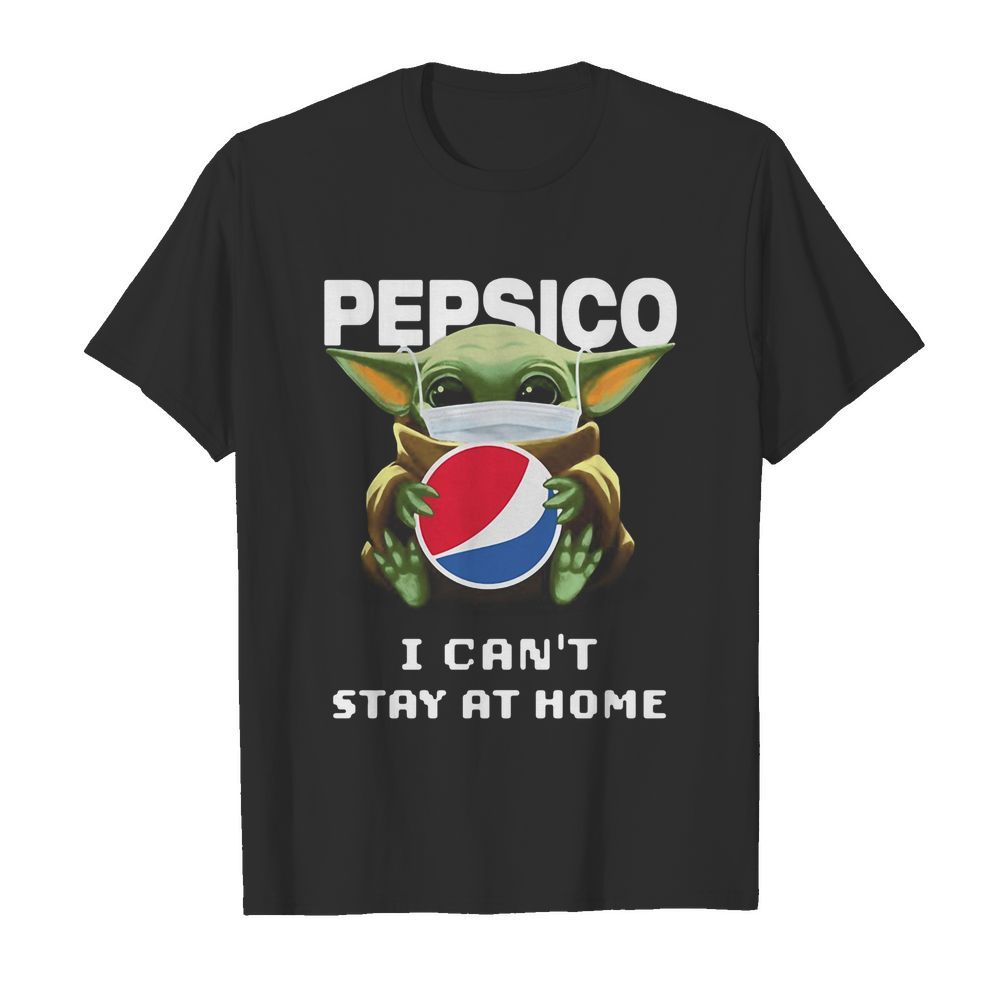 Baby Yoda mask Pepsico I can’t stay at home shirt