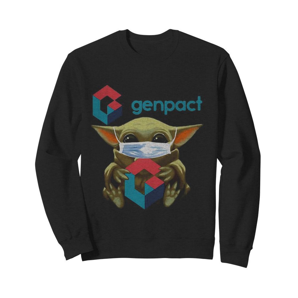 Baby Yoda mask hug Genpact  Unisex Sweatshirt