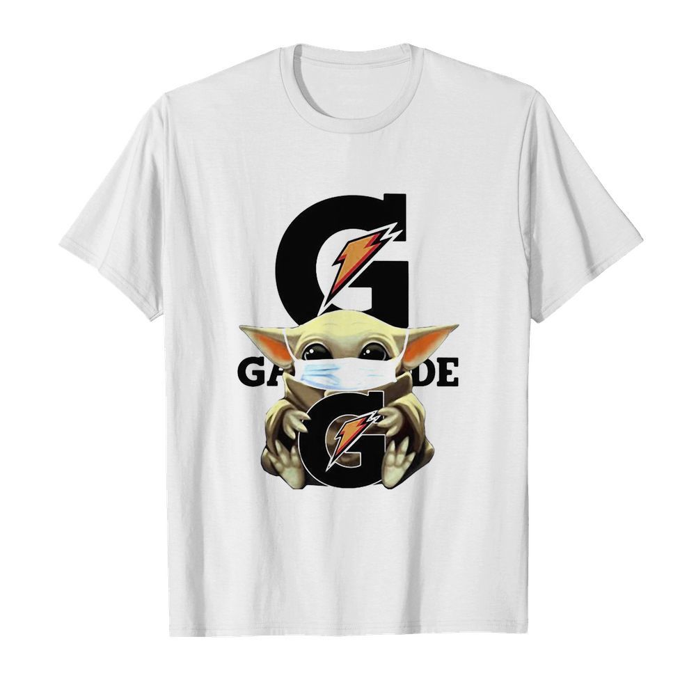 Baby Yoda mask hug gatorade retail shirt