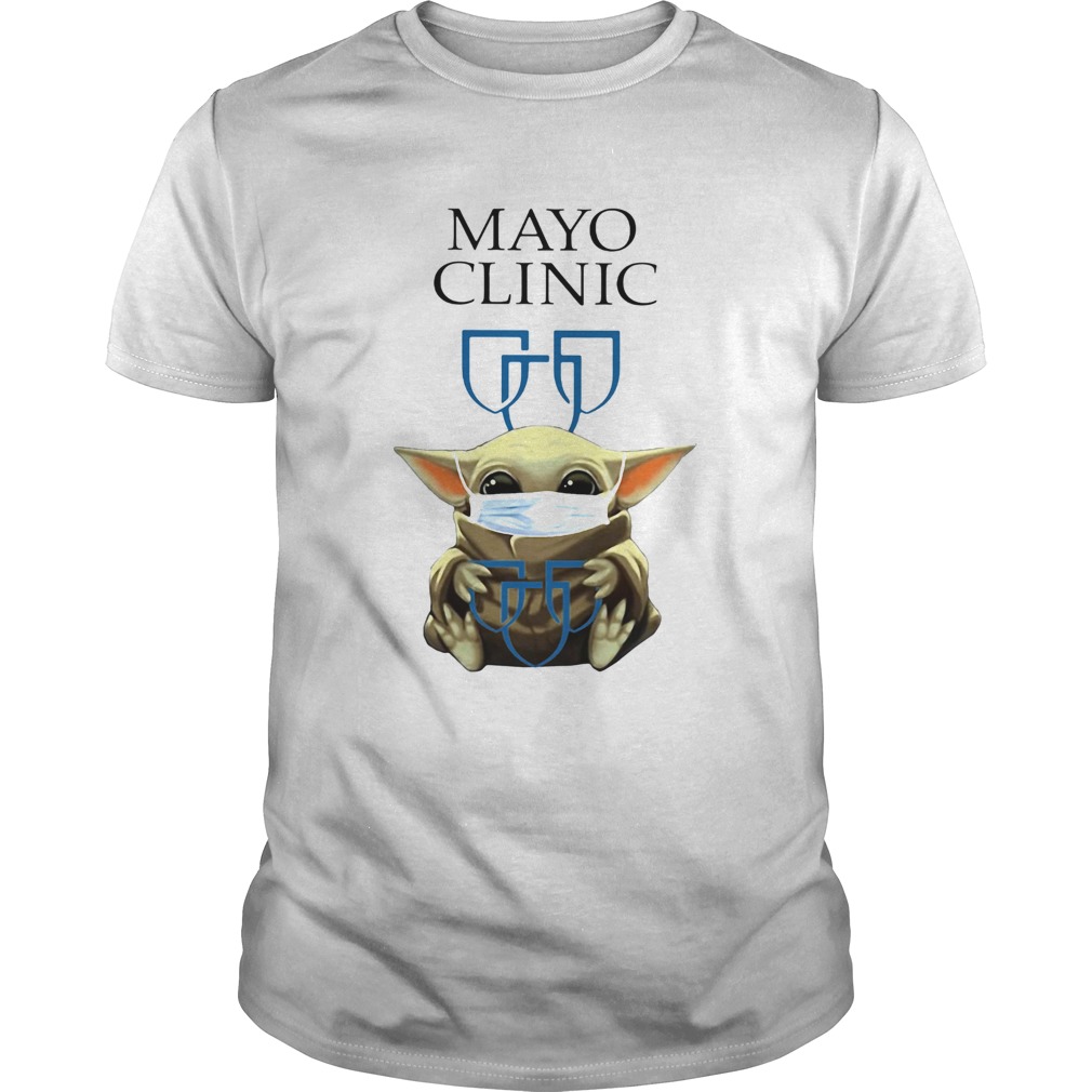 Baby yoda hug mayo clinic covid19 2020 shirt