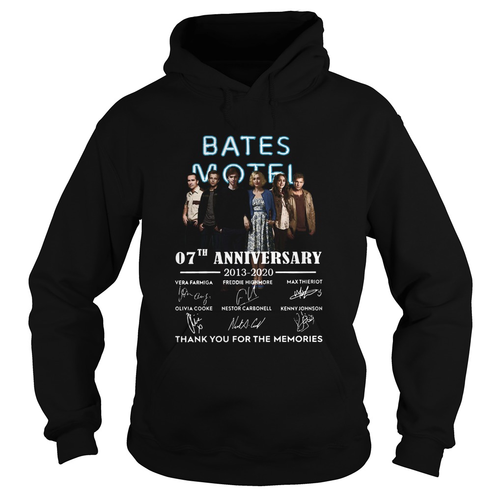 Bates Motel 07th Anniversary 20132020 Signatures Thank You For The Memories  Hoodie