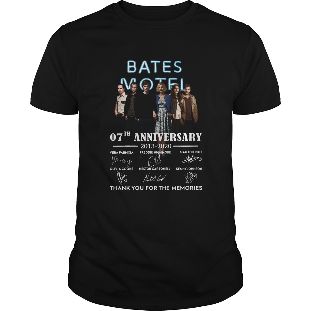 Bates Motel 07th Anniversary 20132020 Signatures Thank You For The Memories  Unisex