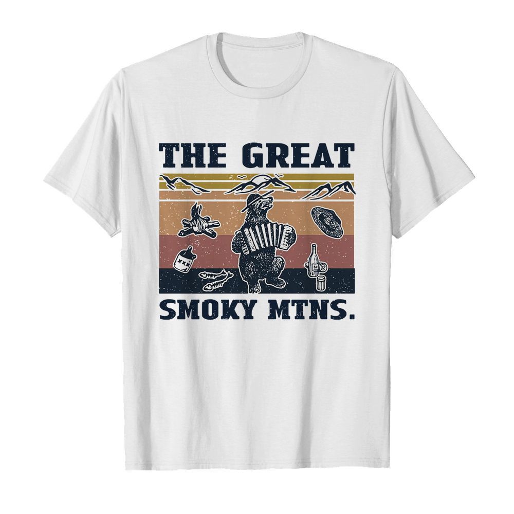 Bear The Great Smoky MTNS Vintage shirt