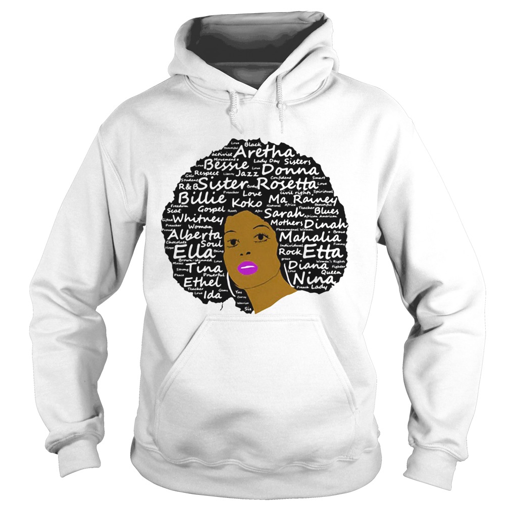 Black History Month Powerful Singers Natural Hair  Hoodie