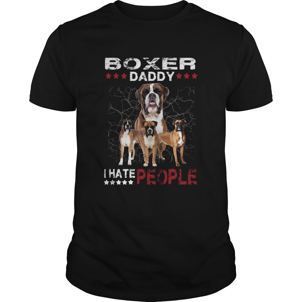 Boxer daddy i hate people stars  Unisex