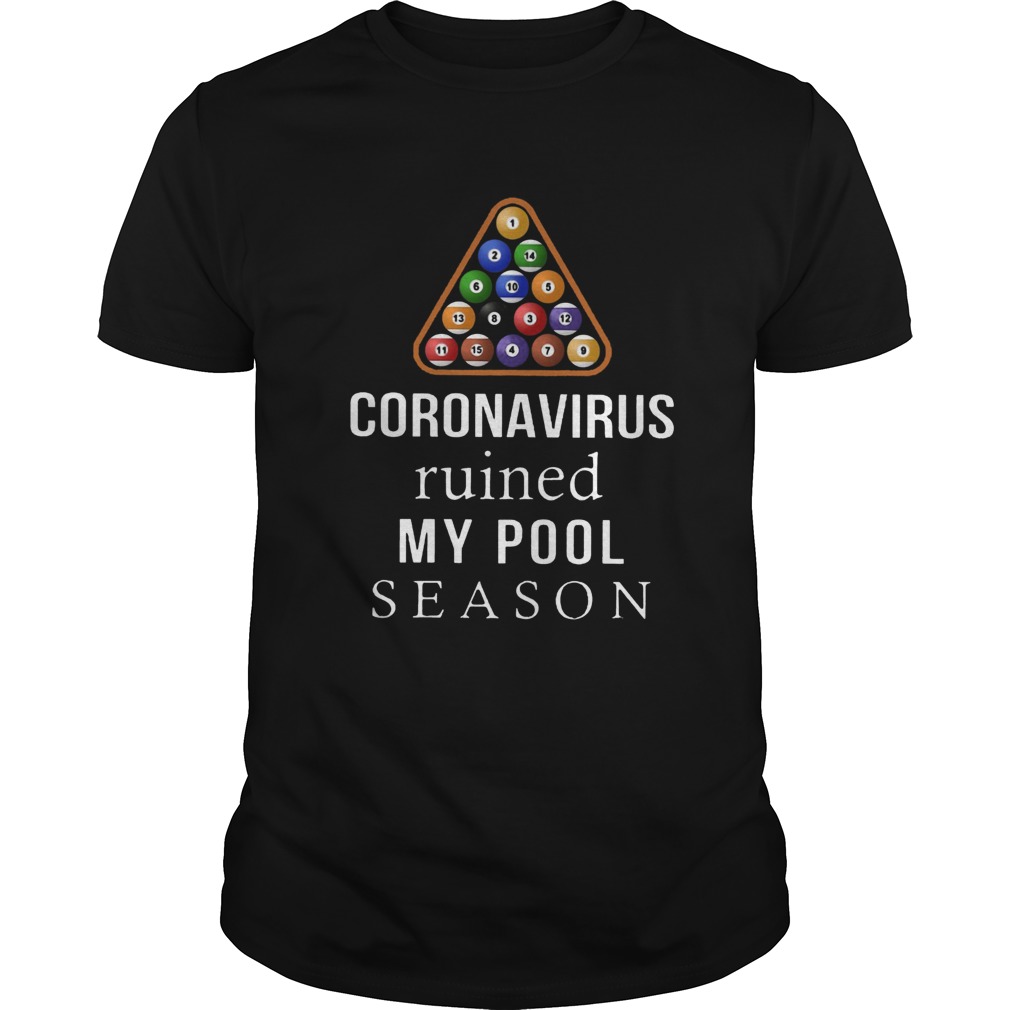 Coronavirus ruined my pool season shirt