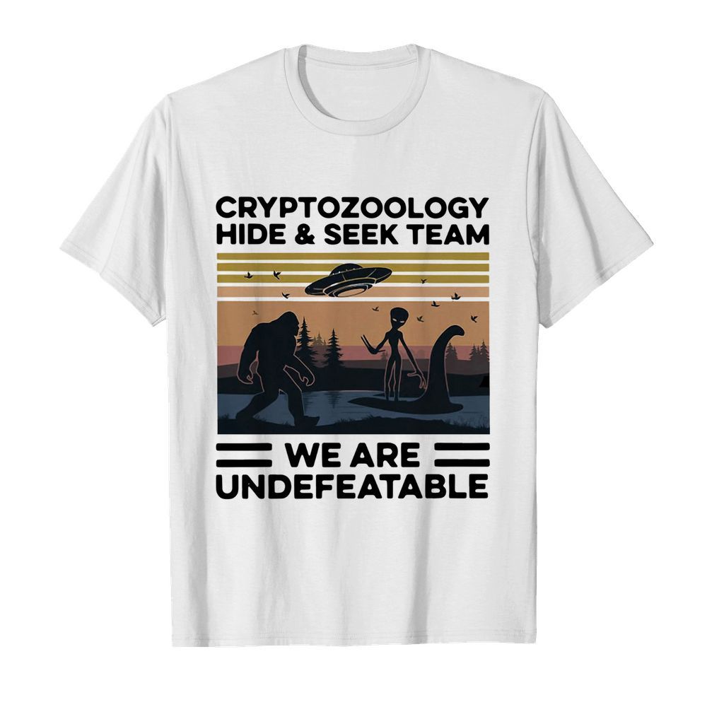 Cryptozoology Hide And Seek Team We Are Undefeatable Vintage shirt