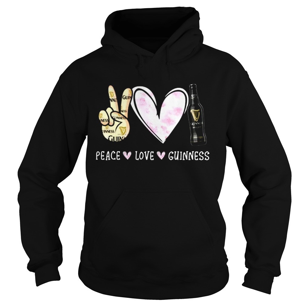 Cute Peace love Guinness Hoodie