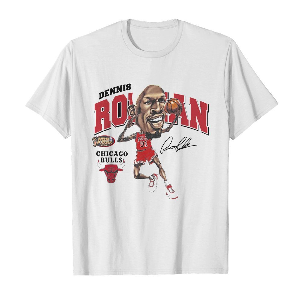 Dennis rodman Chicago bulls signature shirt