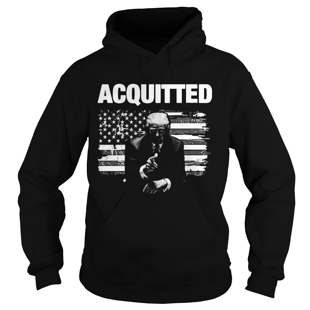 Donald Trump Acquitted America Flag  Hoodie