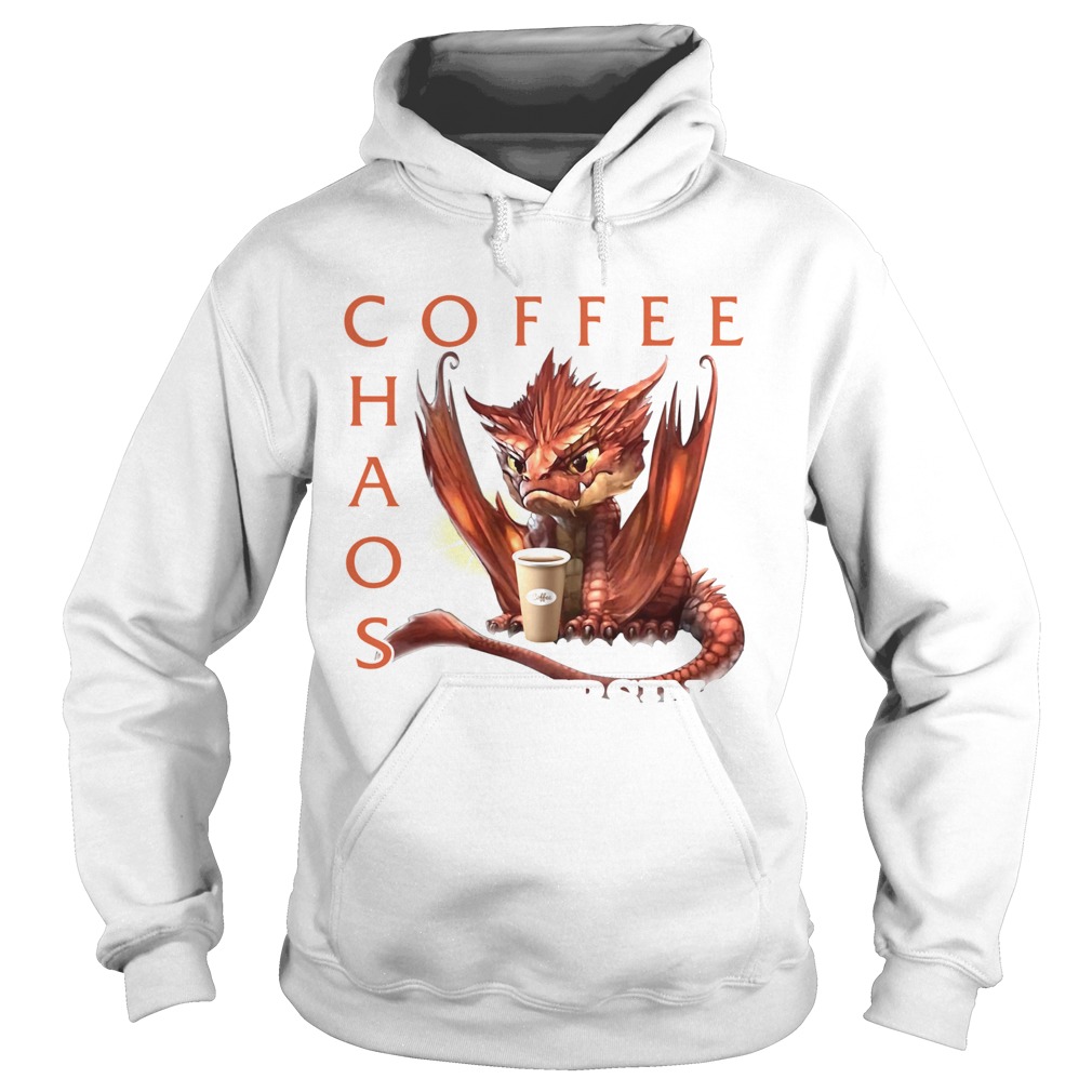 Dragon Running On Coffee Chaos And Cursing  Hoodie