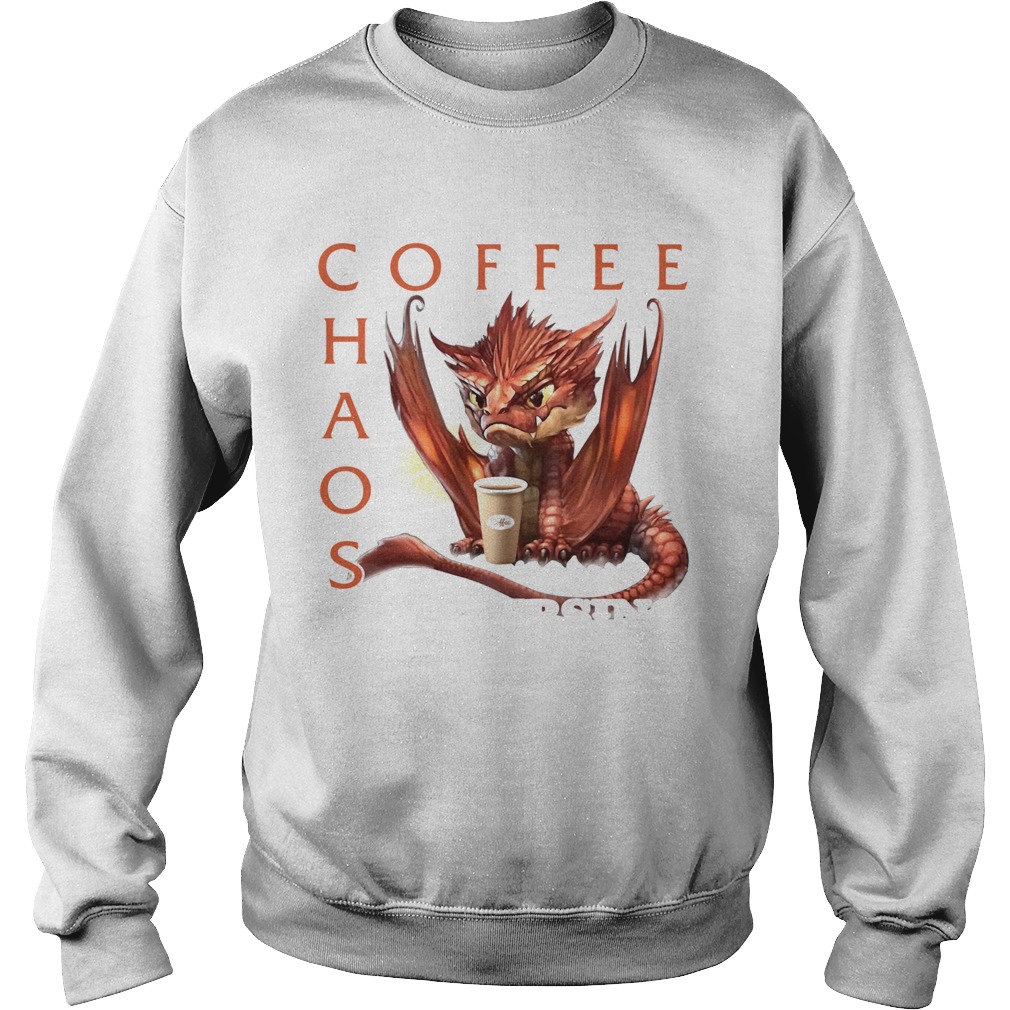 Dragon Running On Coffee Chaos And Cursing  Sweatshirt