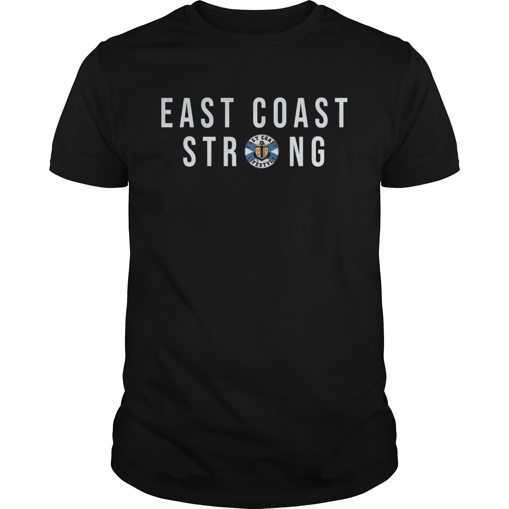 East coast lifestyle strong logo shirt