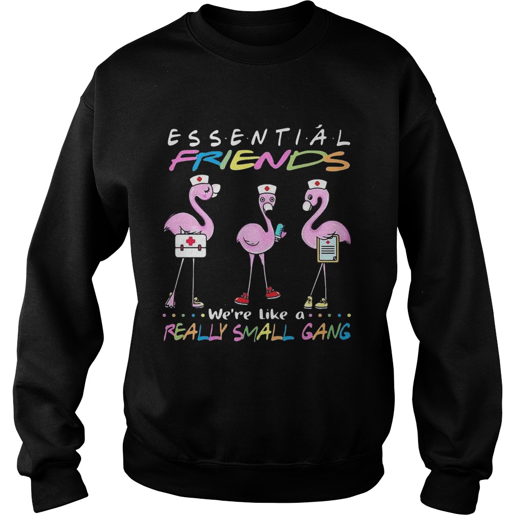 Flamingo Were More Than Just Essential Friends Were Like A Really Small Gang  Sweatshirt