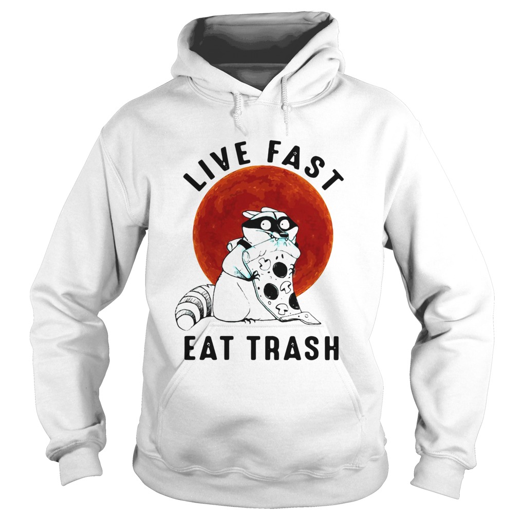 Fox Live Fast Eat Trash Vintage  Hoodie