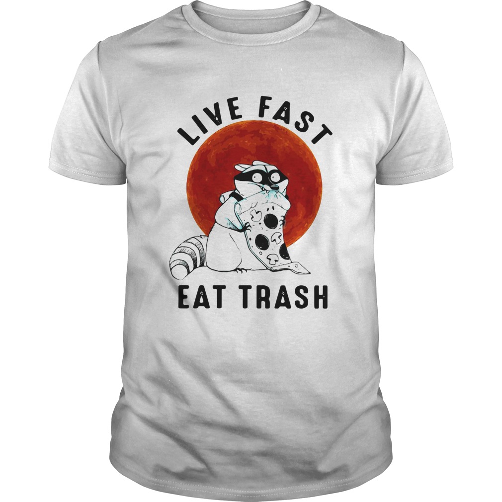 Fox Live Fast Eat Trash Vintage  Unisex