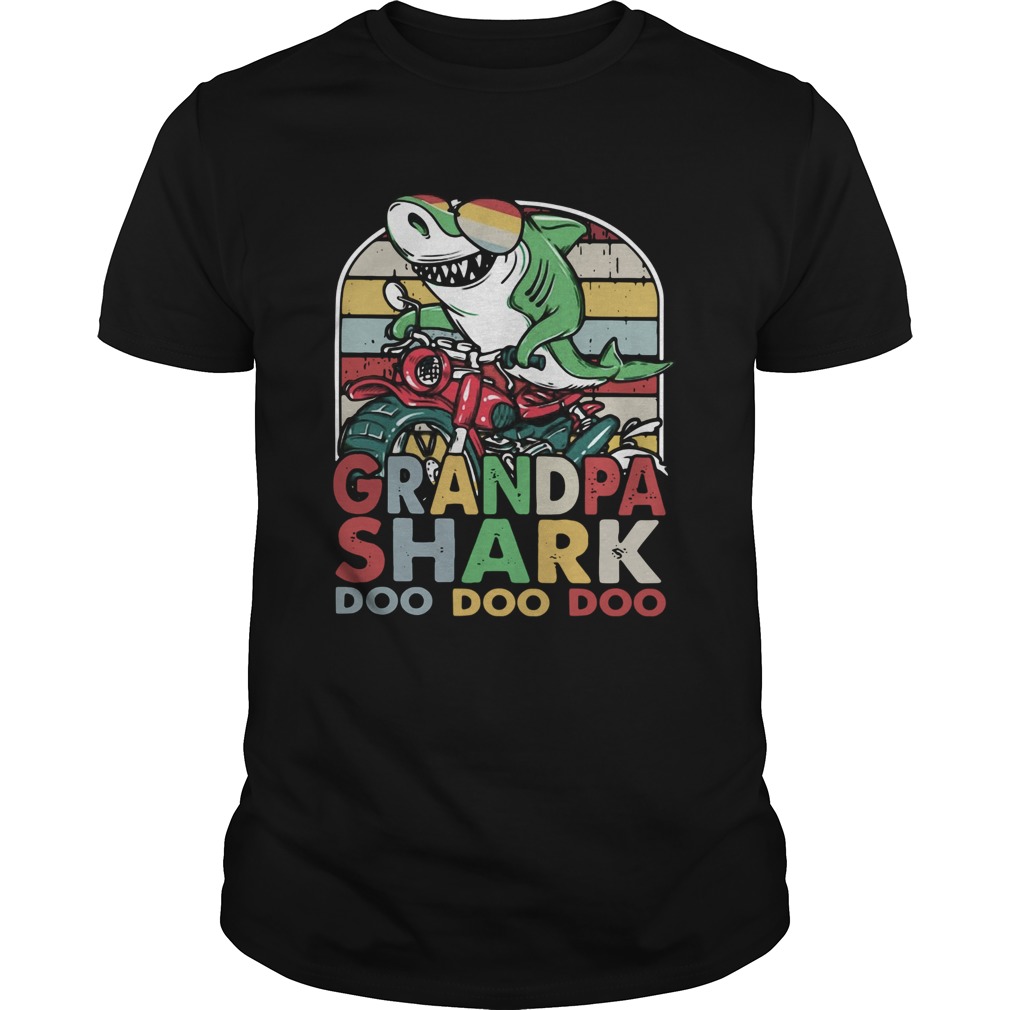 Grandfather Shark Doo Doo Doo Biker Premium  Unisex