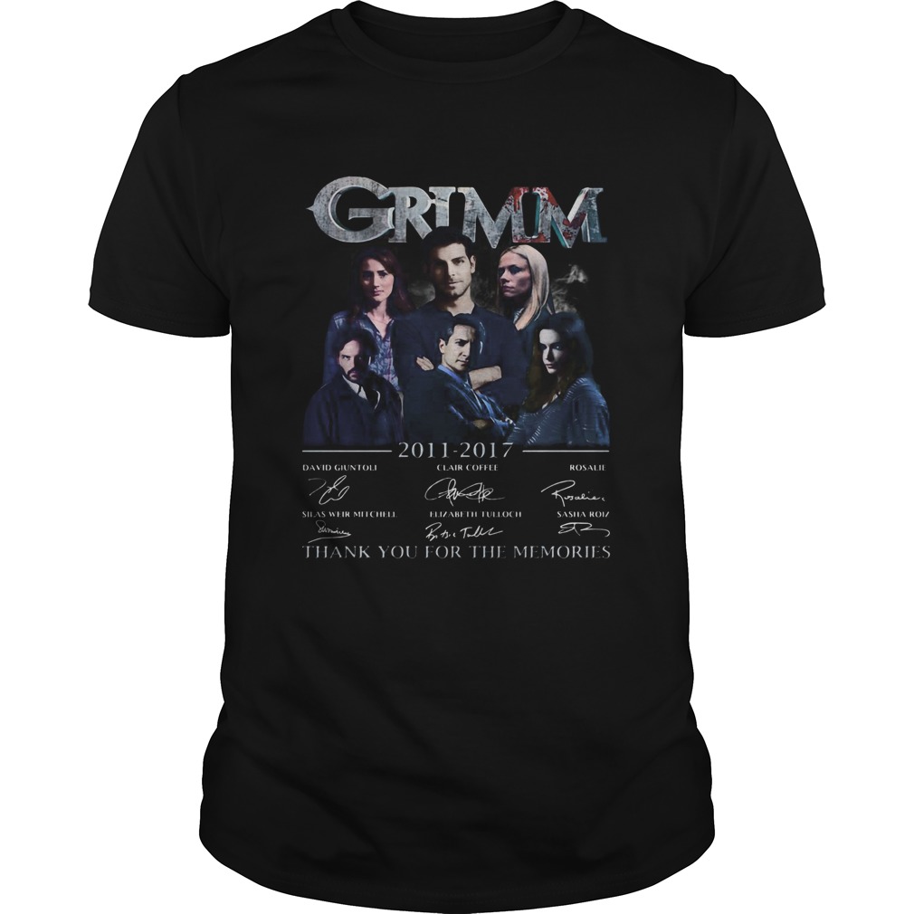 Grimm 2011 2017 signature thank you for the memories shirt