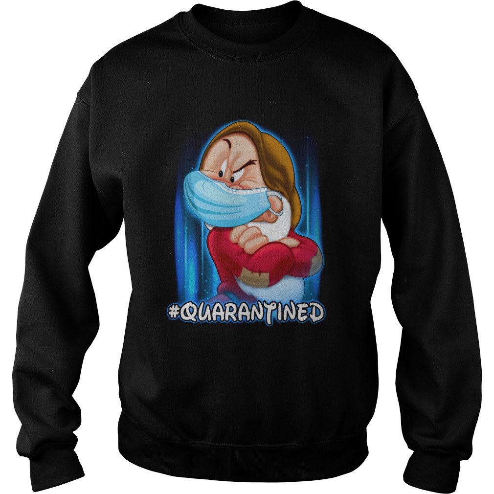 Grumpy Face Mask Quarantined  Sweatshirt