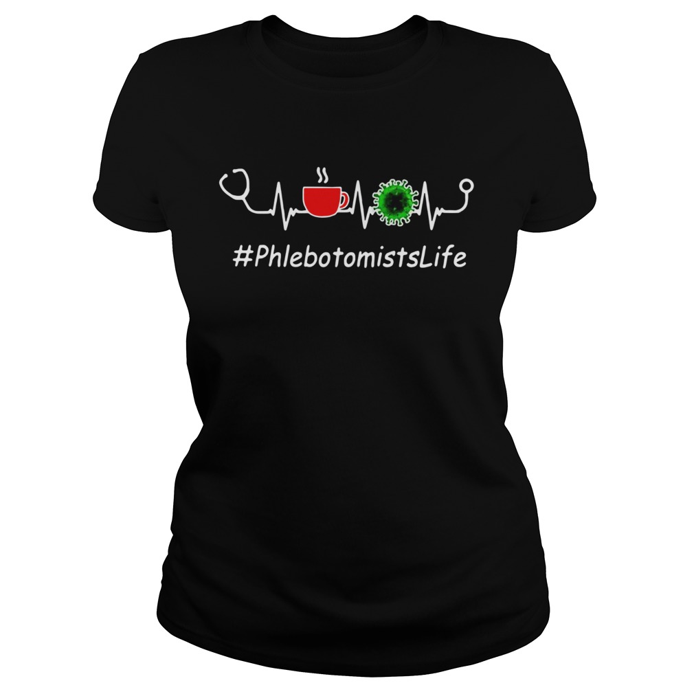 Heartbeat Phlebotomists Life Coffee And Coronavirus Covid19  Classic Ladies