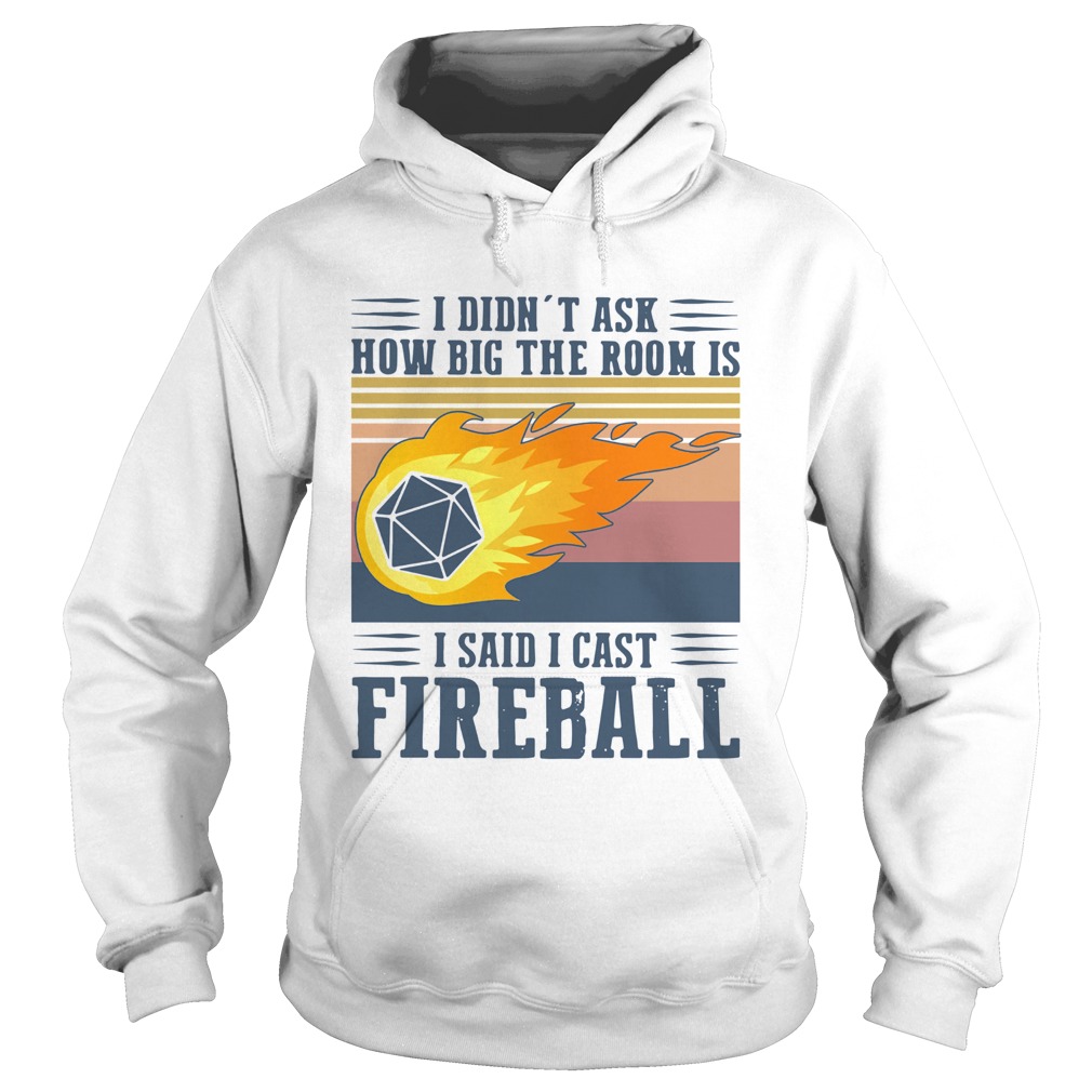 I Didnt Ask How Big The Room Is I Said I Cast Fireball Vintage  Hoodie