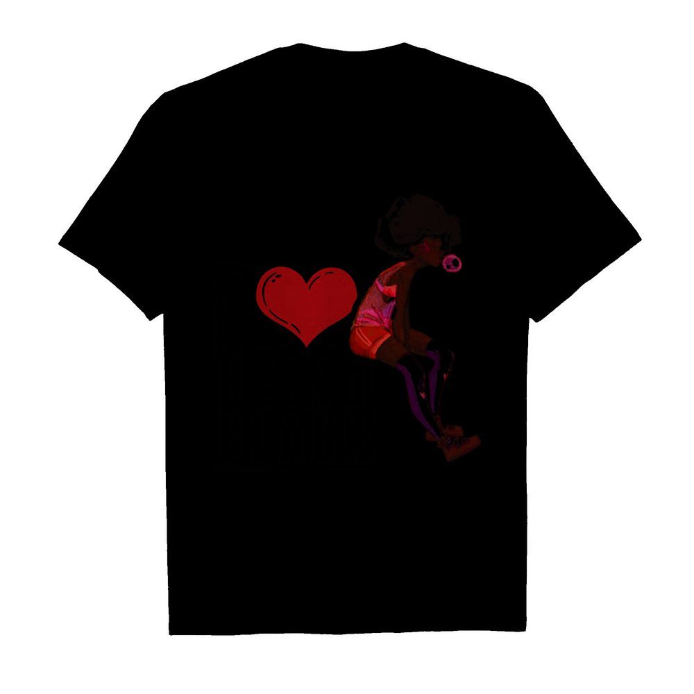 I love being black girl heart shirt