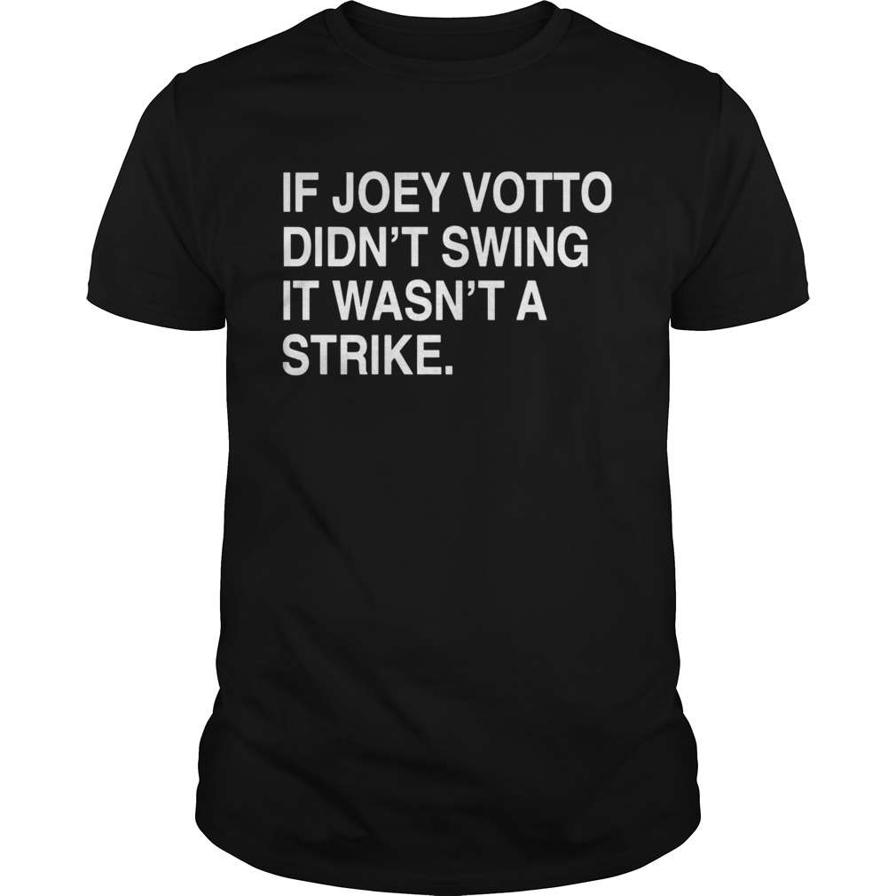 If Joey Votto Didnt Swing It Wasnt A Strike shirt