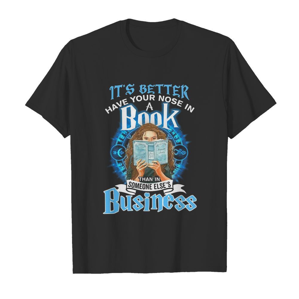 It’s better have your nose in a book than in someone else’s business light shirt