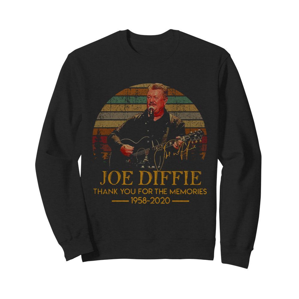 Joe Diffie Thank You For The Memories 1958 2020 Vintage  Unisex Sweatshirt