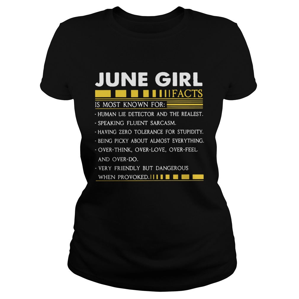 June Girl Facts Gemini Funny Harajuku Custom Female  Classic Ladies