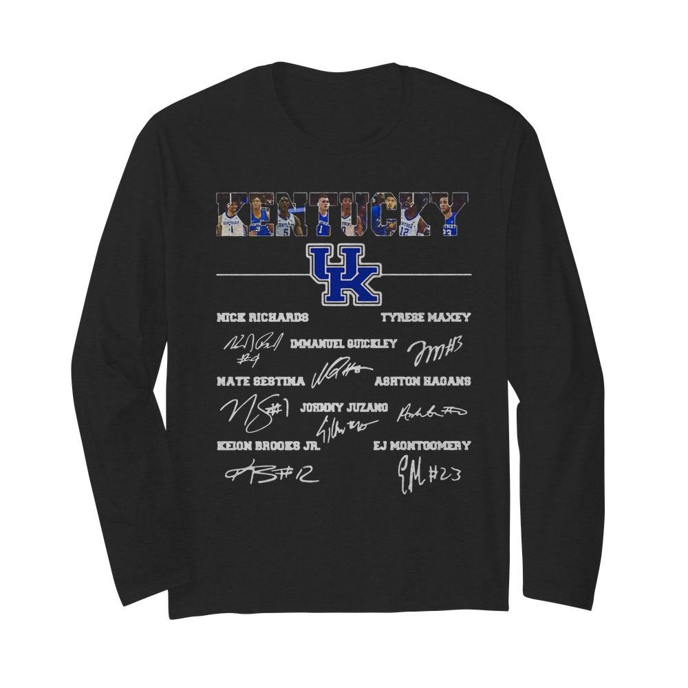 Kentucky University Players Signature  Long Sleeved T-shirt 